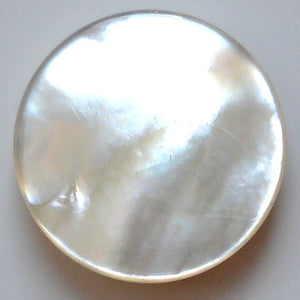 9mm round Mother of Pearl Flat discs