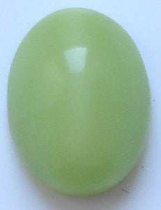 8X6MM (2195) Lime Green Moonstone Oval Cabochons