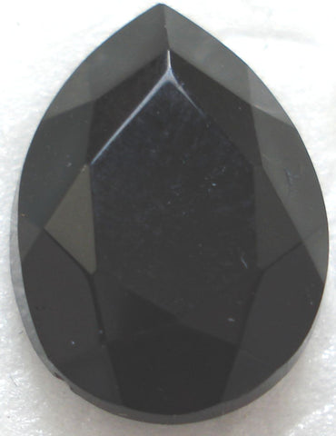 18x13mm (4320/2) JET BLACK PENDALOQUES
