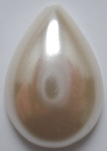 22X15MM Pear Shape Cabochon Faux Pearls