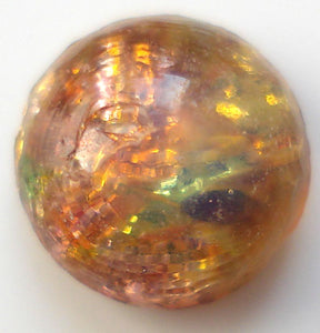 7.0MM Glass Round Fire Opal Cabochons