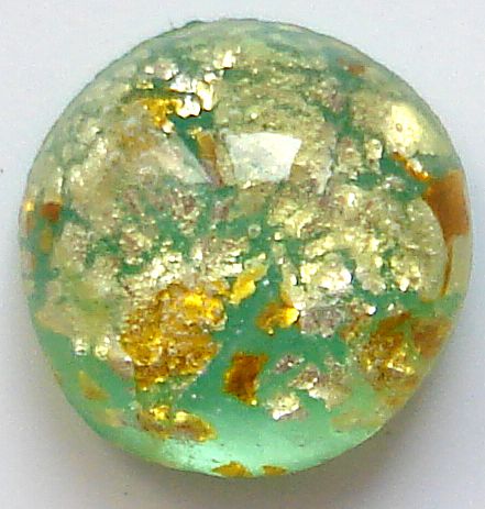 7.0mm ROUND GLASS CABS IN LT GREEN OPAL