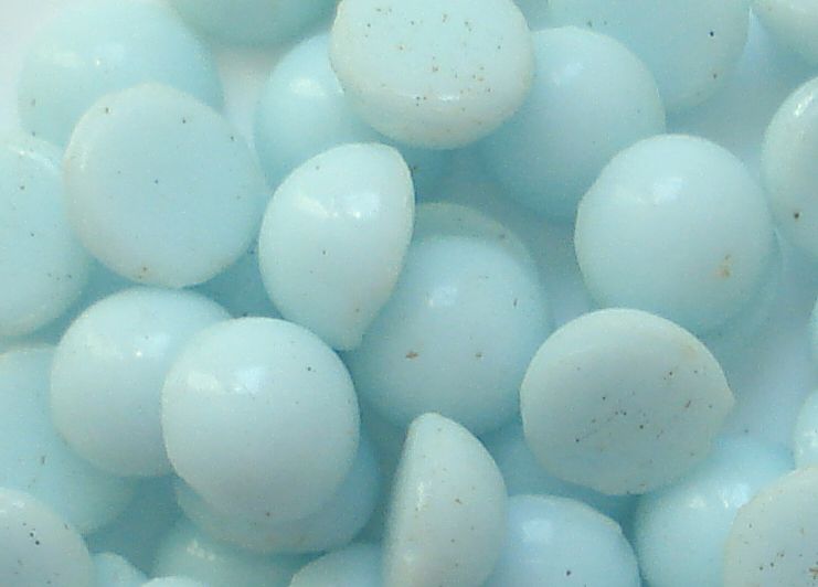 5.0MM VERY LIGHT TURQUOISE CABOCHONS