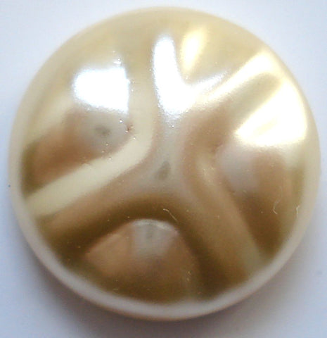 16mm BAROQUE TOP CREME FAUX PEARL CABS