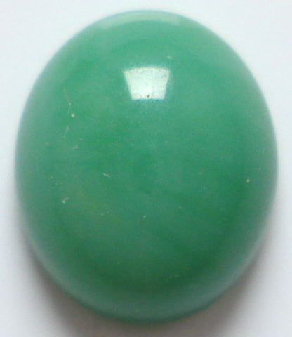 12x10mm (2195) GLASS OVAL CABS IN JADE COLOR