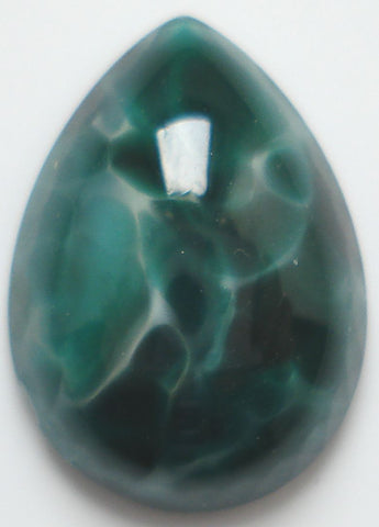 18X13MM GLASS CHINESE JADE PENDALOQUE CABS