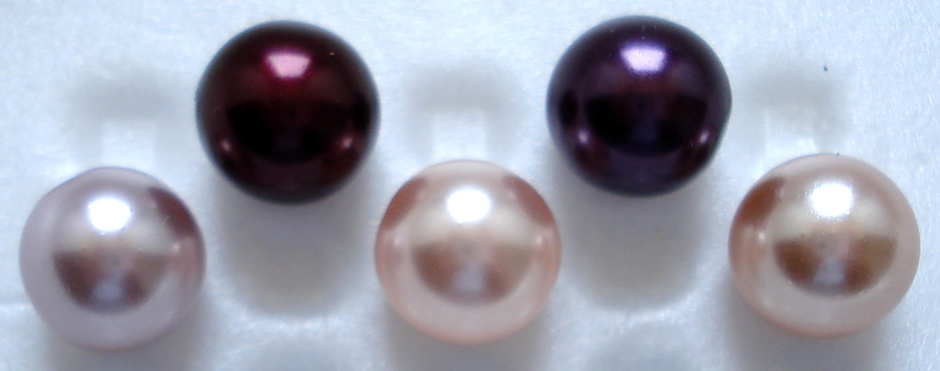 6mm One Hole (Half Drilled) Round Imitation Pearls