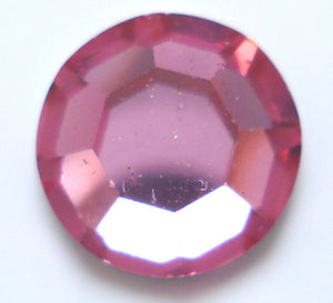 10.9-11.3mm (2000) 48SS ROUND FLAT BACKS IN ROSE