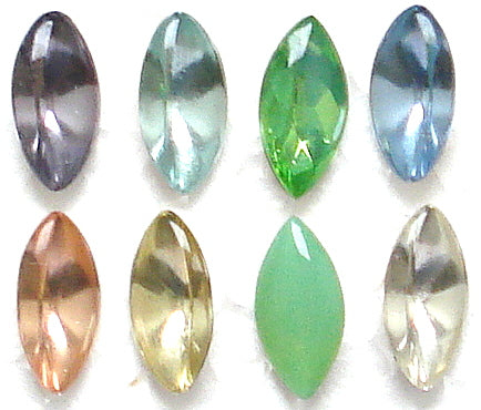 18x9mm (3146) Glass Buff Top Doublet Marquise Navette