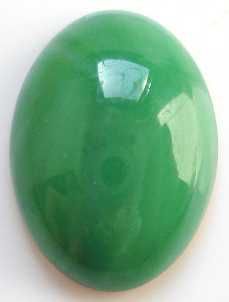 18x13mm (2195) GLASS JADE COLOR OVAL CABOCHONS