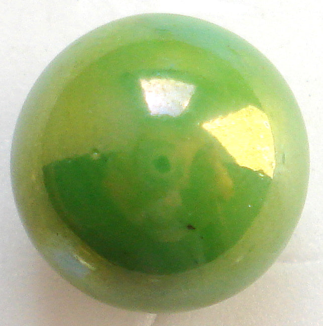 13.6mm GLASS GREEN AB ROUND BALLS