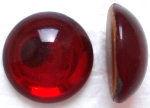 15MM SIAM RED ROUND CABOCHONS