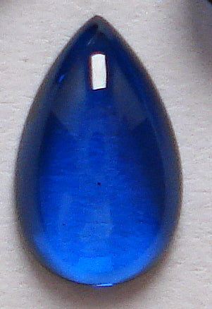 SYNTHETIC BLUE SPINEL 8X5MM PEAR CABOCHONS