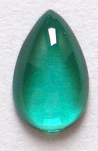 SYNTHETIC EMERALD SPINEL 8X5MM PEAR CABOCHONS