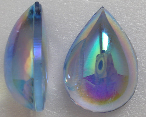 18X13MM LT SAPPHIRE AB BOMBE CUT PEAR/PEND CABS