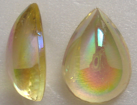 18X13MM JONQUIL AB BOMBE CUT PEAR/PEND CABS