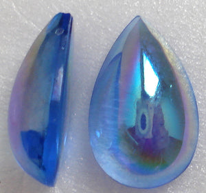 12X8MM BOMBE CUT SAPPHIRE AB PEAR/PEND CABS