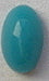 5X3MM GLASS MED. TURQUOISE OVAL CABOCHONS
