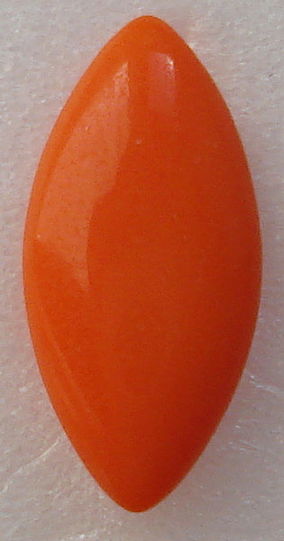 10X5MM CORAL MARQUISE BUFF TOP DOUBLETS