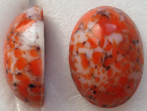 14X10MM (1685) CORAL MATRIX OVAL CABOCHONS