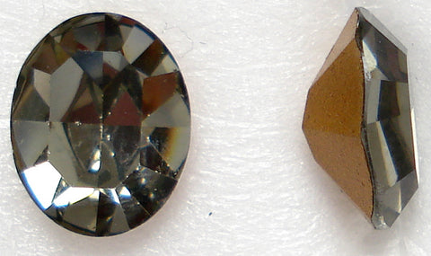 10X8MM (4100) BLACK DIAMOND OVALS PB