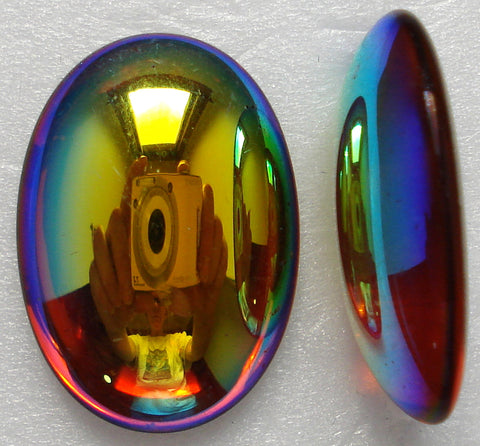 25X18MM (1685) TOPAZ AB OVAL CABOCHONS