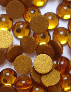 4MM (2194) TOPAZ COLOR ROUND CABOCHONS