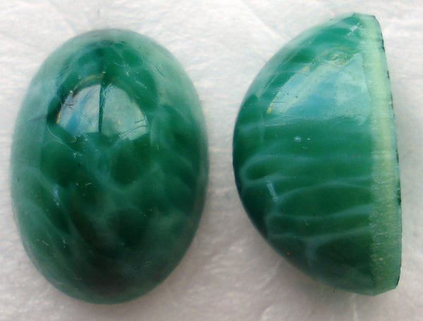 14X10MM (1685) CHINESE JADE HIGH DOME OVAL CABS