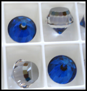 8MM (4866) BERMUDA BLUE GLASS CUPCAKES