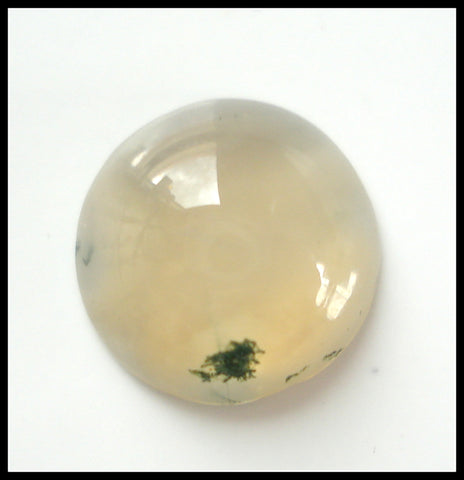 9MM (8.8) NATURAL MOSS AGATE ROUND CAB