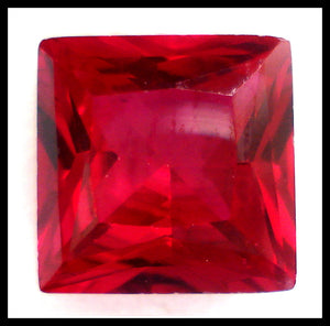 9MM SYNTHETIC RUBY JULY BIRTHSTONE SQUARES