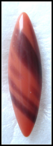 15X4MM (3146) CORAL/JET BUFF TOP DOUBLET MARQUISES