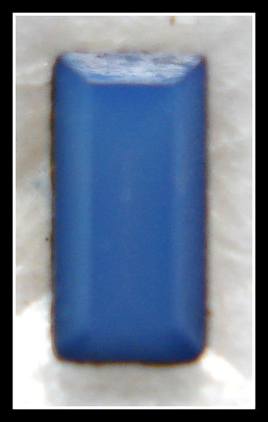 4X2MM (4500) WHITE OPAL SKY BLUE BAGUETTES