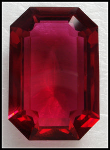 24X16MM (4610) UNFOILED RUBY CUSHION OCTAGONS