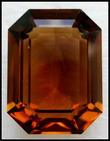 20X15MM (4610) STEP CUT UNF SMOKED TOPAZ CUSHION OCTAGONS