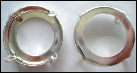 27MM (F1201) ROUND SILVER PLATED SEW ON
