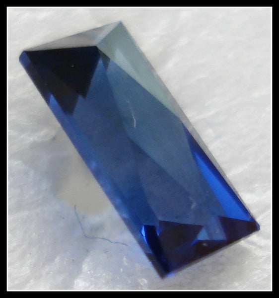 Baguette-Perlen 19 X 7 Mm – Flache Rückseite, Mit 2 Löchern Zum Aufnähen, 50 Stück In Saphirblau
