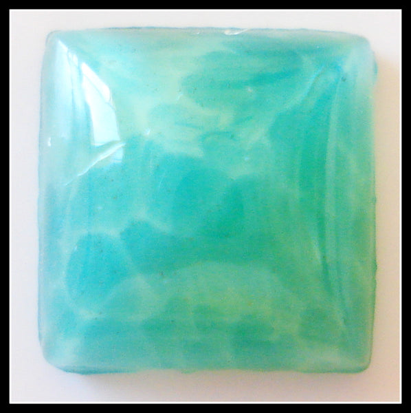8MM (2400) GLASS CHINESE JADE SQUARE CABS