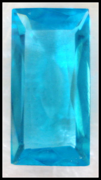 18X9MM (4500) UNFOILED OLD AQUA BAGUETTES