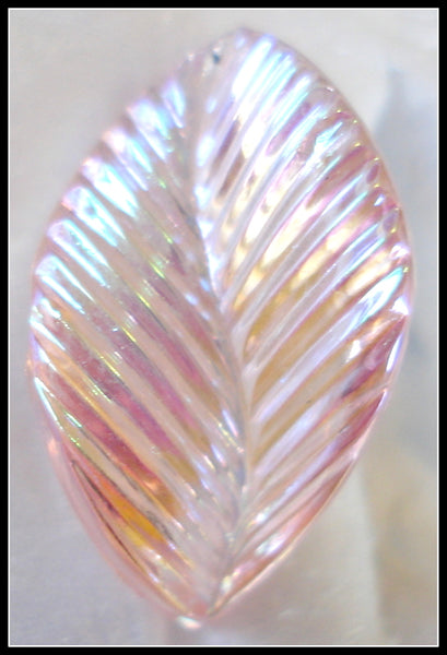 19X11MM FANCY CURVED ROSE AB LEAVES