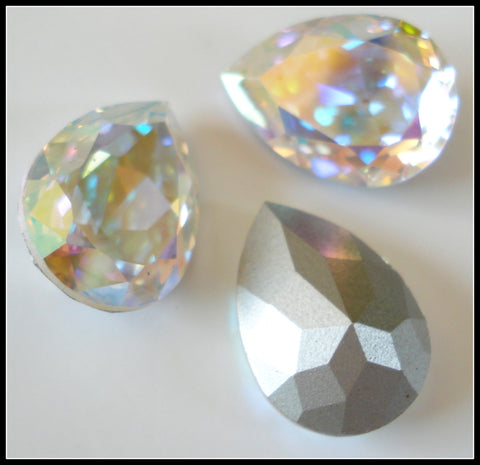 18X13MM (4320) CRYSTAL AB PENDALOQUES