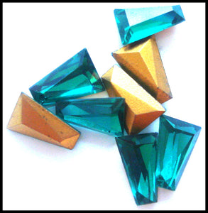 8.5x6x2.6mm (4700#18) Emerald Tapered or Keystone Baguette