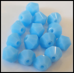 4MM (5000) GLASS CZECH TURQUOISE BICONE BEADS