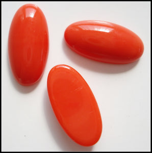 18X9MM (2195) CORAL COLOR OVAL CABOCHONS