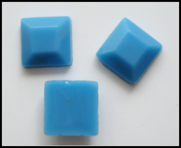 6MM (2400) DARK TURQUOISE FLAT BACK SQUARES