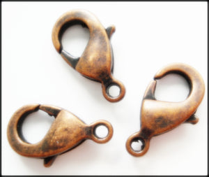 13MM LOBSTER CLAW CLASP ANTIQUE BRONZE