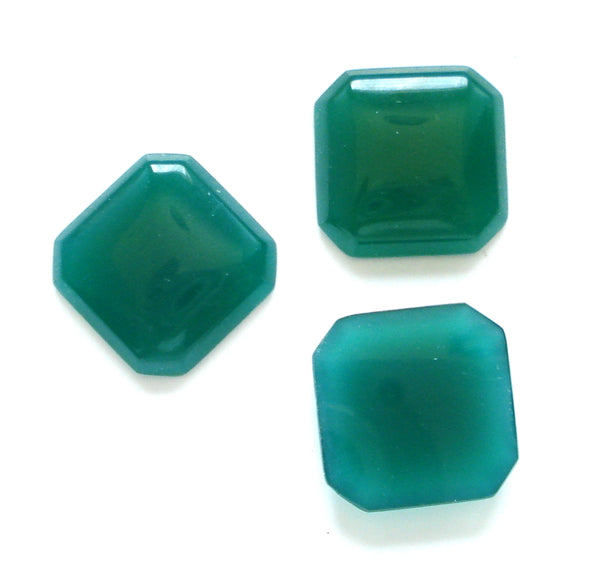 20mm (2671) Chrysophase Flat Back Square Octagon
