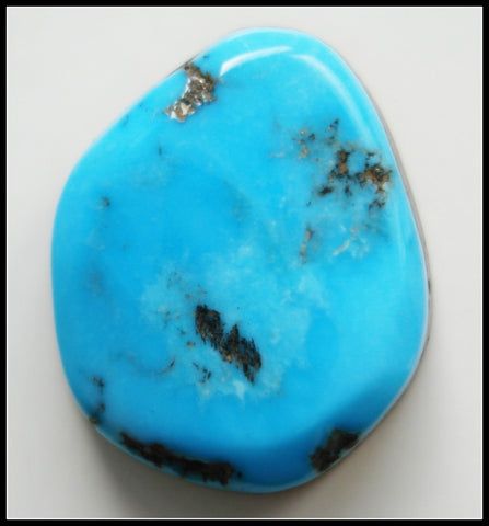 16.2 X 13.4MM (S90) BAROQUE NATURAL TURQUOISE CAB