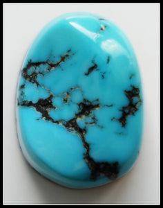 13.5 X 10MM (S90) BAROQUE NATURAL TURQUOISE CAB