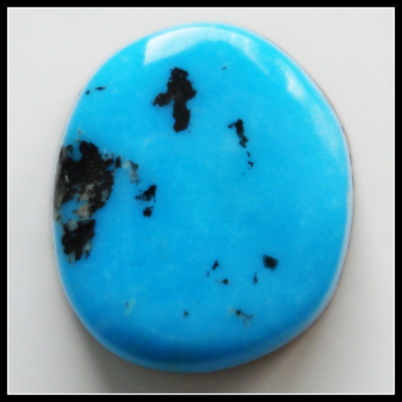 10.7 X 9.3MM (S90) BAROQUE NATURAL TURQUOISE CAB